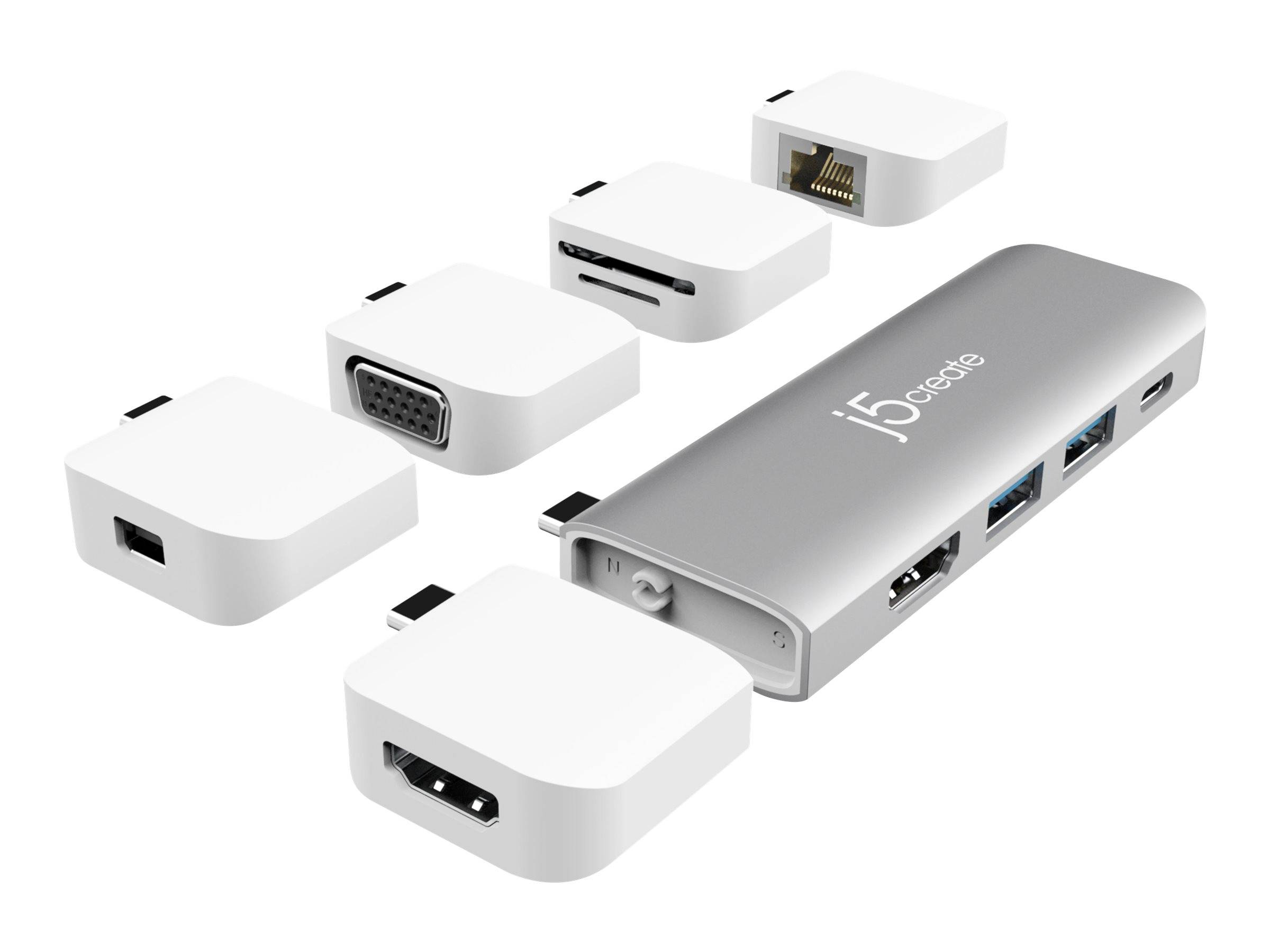j5create JCD389-N - Mini-Dock - USB-C - HDMI
