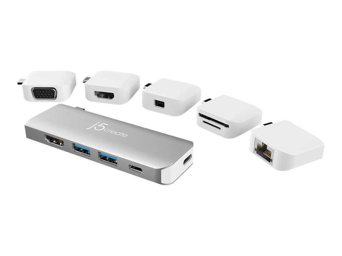 j5create JCD389-N - Mini-Dock - USB-C - HDMI