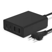Belkin BoostCharge Pro - Netzteil - GaN-Technologie - 108 Watt - Fast Charge, PD 3.0 - 4 Ausgabeanschlussstellen (2 x US