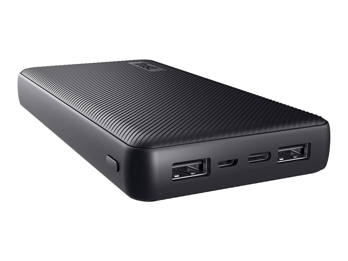 Trust Primo - Powerbank - 20000 mAh - 74 Wh - 15 Watt - 3 A - Fast Charge - 3 Ausgabeanschlussstellen (2 x USB, 24 pin U