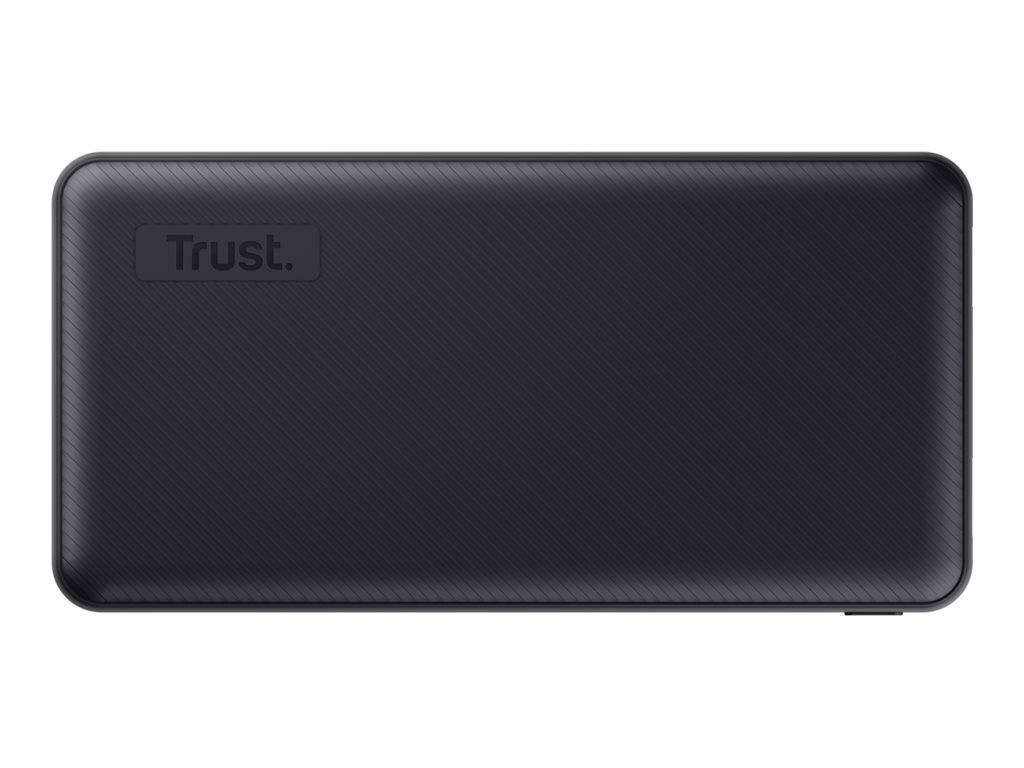 Trust Primo - Powerbank - 20000 mAh - 74 Wh - 15 Watt - 3 A - Fast Charge - 3 Ausgabeanschlussstellen (2 x USB, 24 pin U