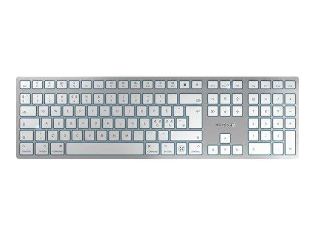 Cherry KW 9100 SLIM - Tastatur - kabellos - 2.4 GHz, Bluetooth 4.0 - QWERTY - GB