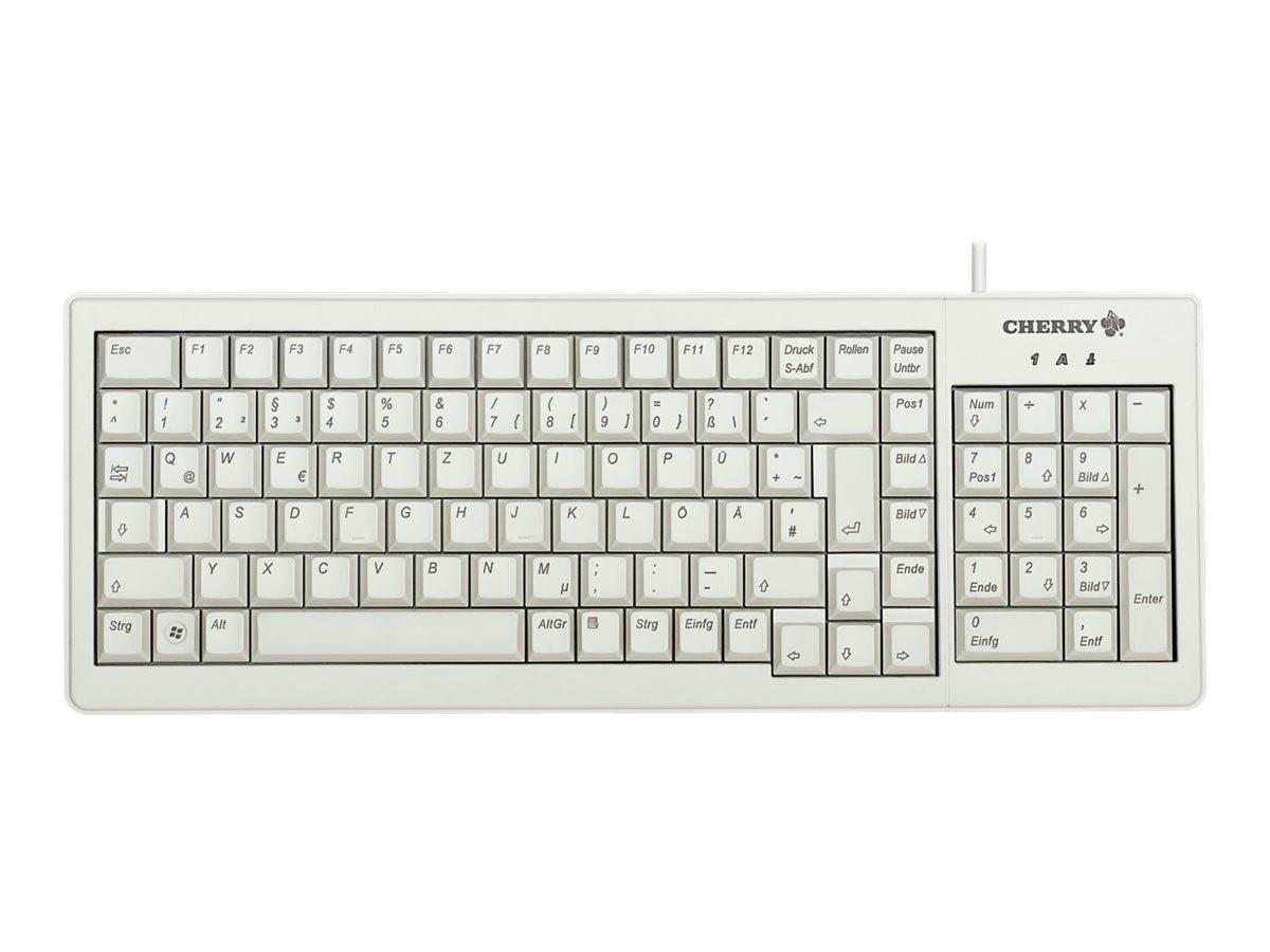 Cherry XS Complete G84-5200 - Tastatur - PS/2, USB - Französisch - Hellgrau