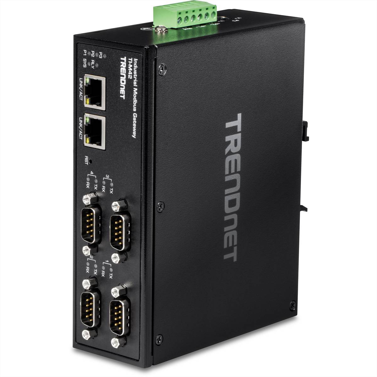 TRENDnet TI-M42 Modbus Gateway, 4-Port Industrial