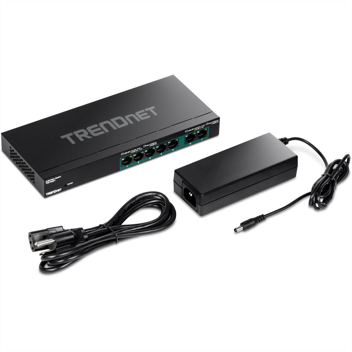 TRENDnet TPE-TG327 7-Port PoE+ Switch Multi-Gigabit