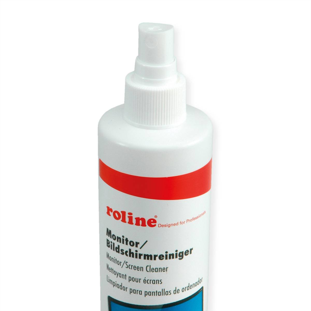 ROLINE Bildschirmreiniger TFT inklusive Mikrofasertuch, 250 ml
