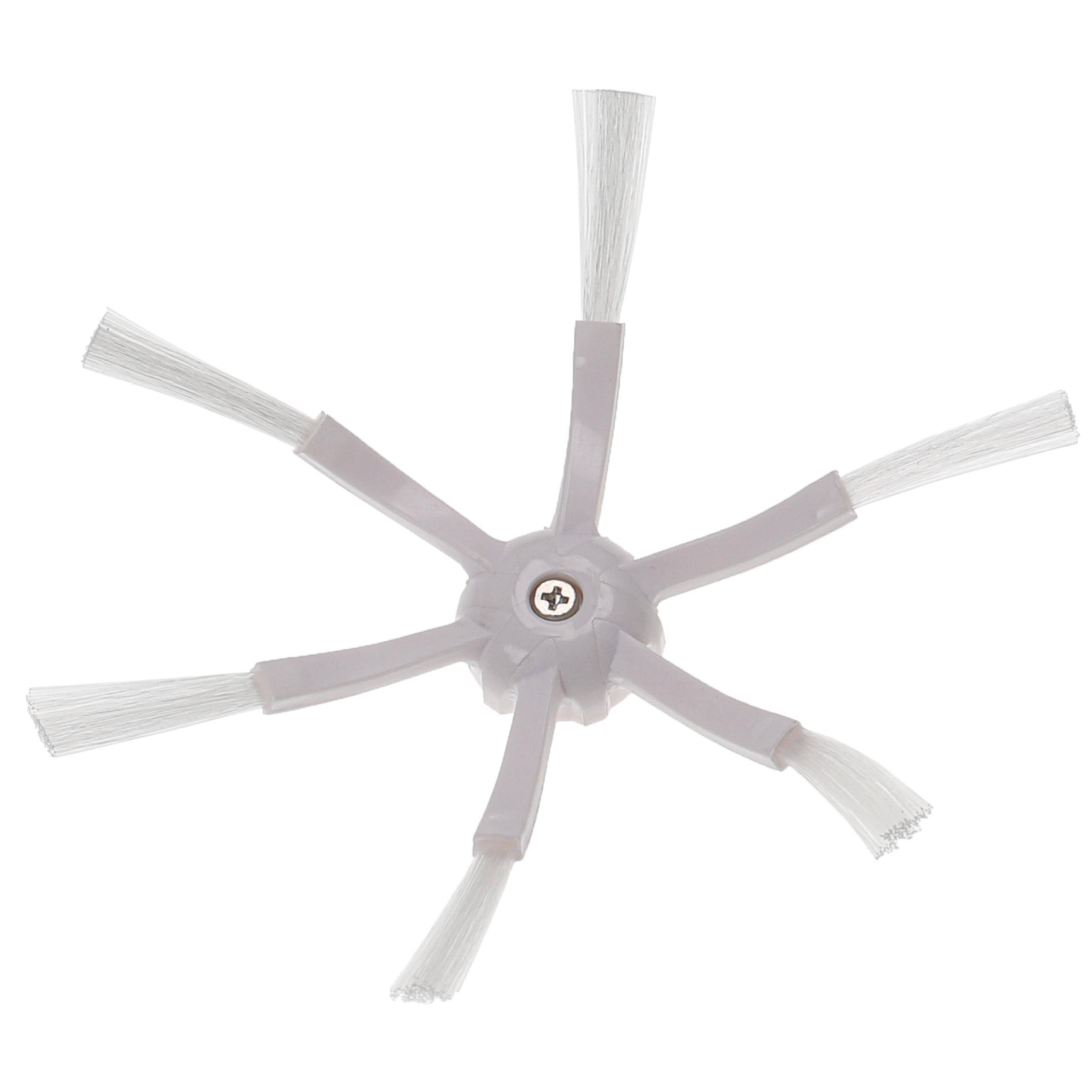 vhbw Seitenbürste kompatibel mit Roborock Q5 Pro 0ULE PR52-00,, Pro+ Saugroboter - weiß