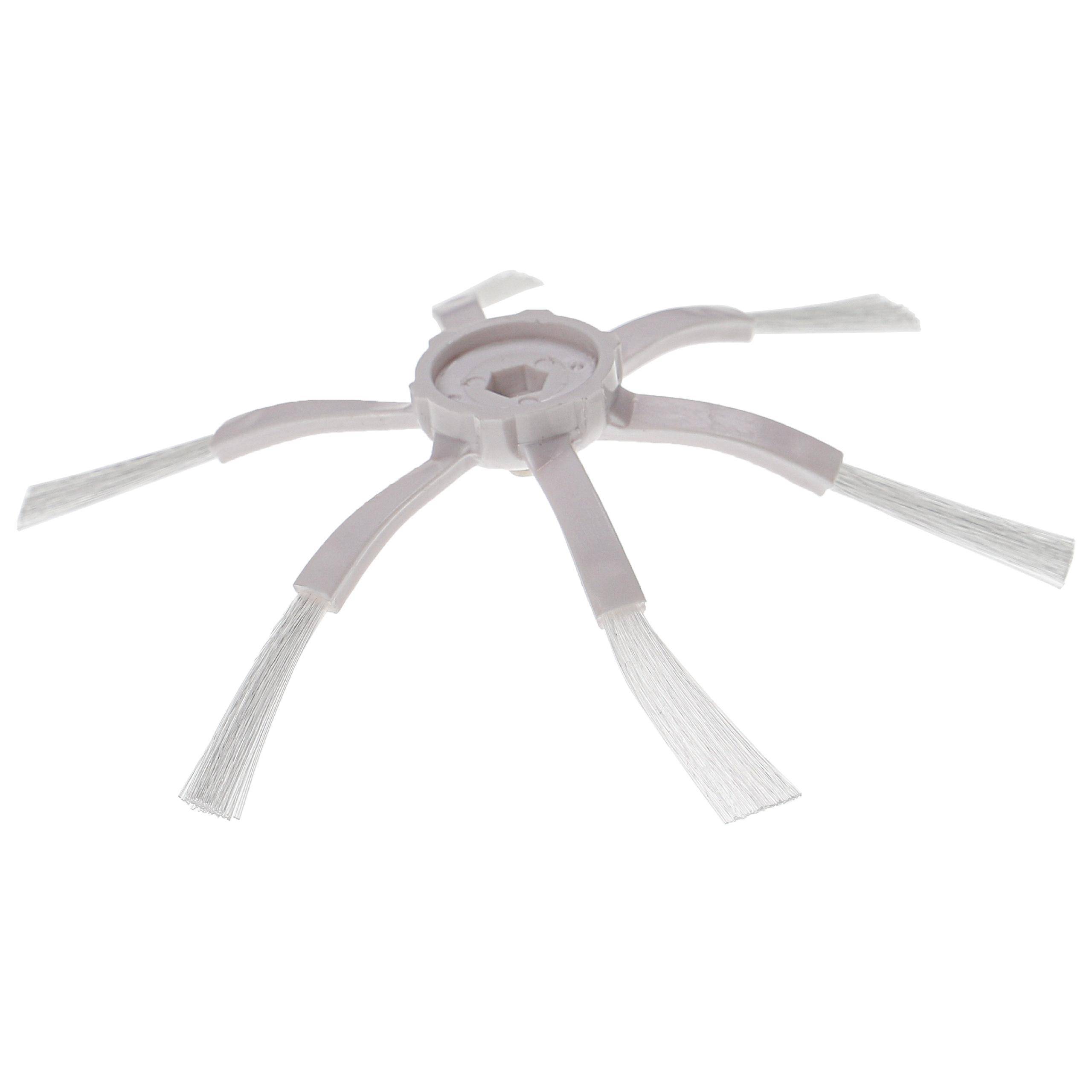 vhbw Seitenbürste kompatibel mit Roborock S5 Max, E4, Q7, S4, S5, S50, S51, S55, S6, S6 MaxV, S6 Pure Saugroboter - weiß