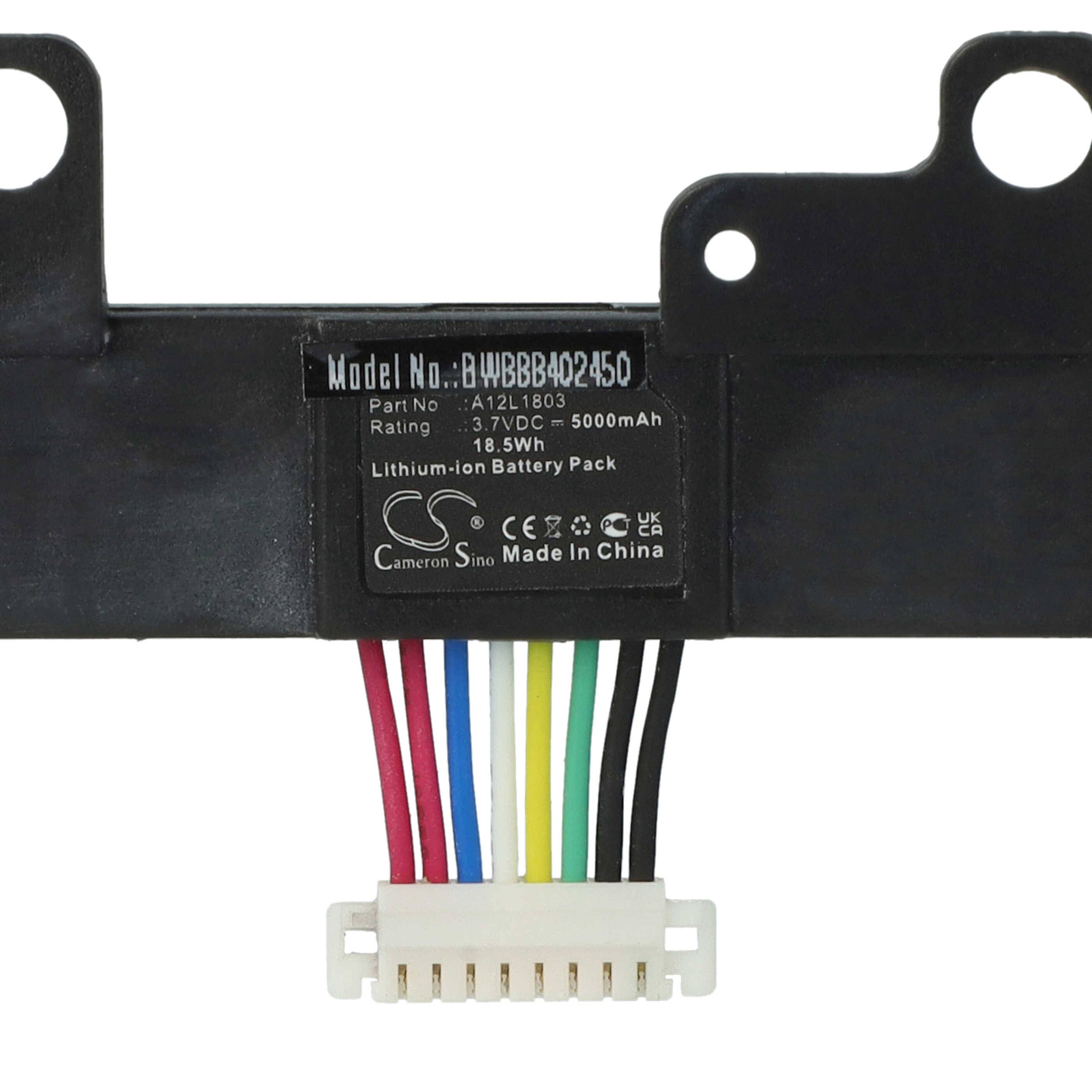 vhbw Akku Ersatz für Asus 0B110-00560000, A12L1803 für Gamepad Controller (5000mAh, 3,7V, Li-Ion)