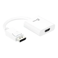 j5create JDA154 - Videoadapter - DisplayPort männlich zu HDMI weiblich j5create JDA154 - Videoadapter - DisplayPort männlich zu HDMI weiblich