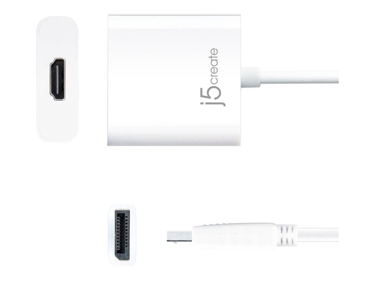 j5create JDA154 - Videoadapter - DisplayPort männlich zu HDMI weiblich
