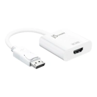 j5create JDA158 - Videoadapter - DisplayPort männlich zu HDMI weiblich j5create JDA158 - Videoadapter - DisplayPort männlich zu HDMI weiblich