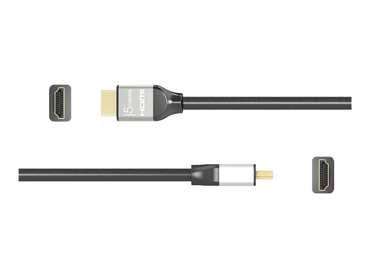 j5create JDc52 - HDMI-Kabel mit Ethernet - HDMI männlich zu HDMI männlich
