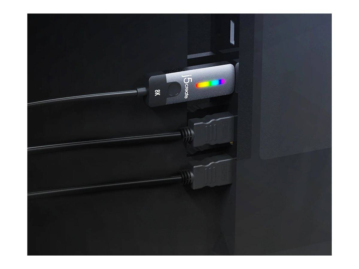 j5create JCC157 - Adapterkabel - 24 pin USB-C männlich zu HDMI männlich - 1.8 m - abgeschirmt - Weltraum grau/schwarz -