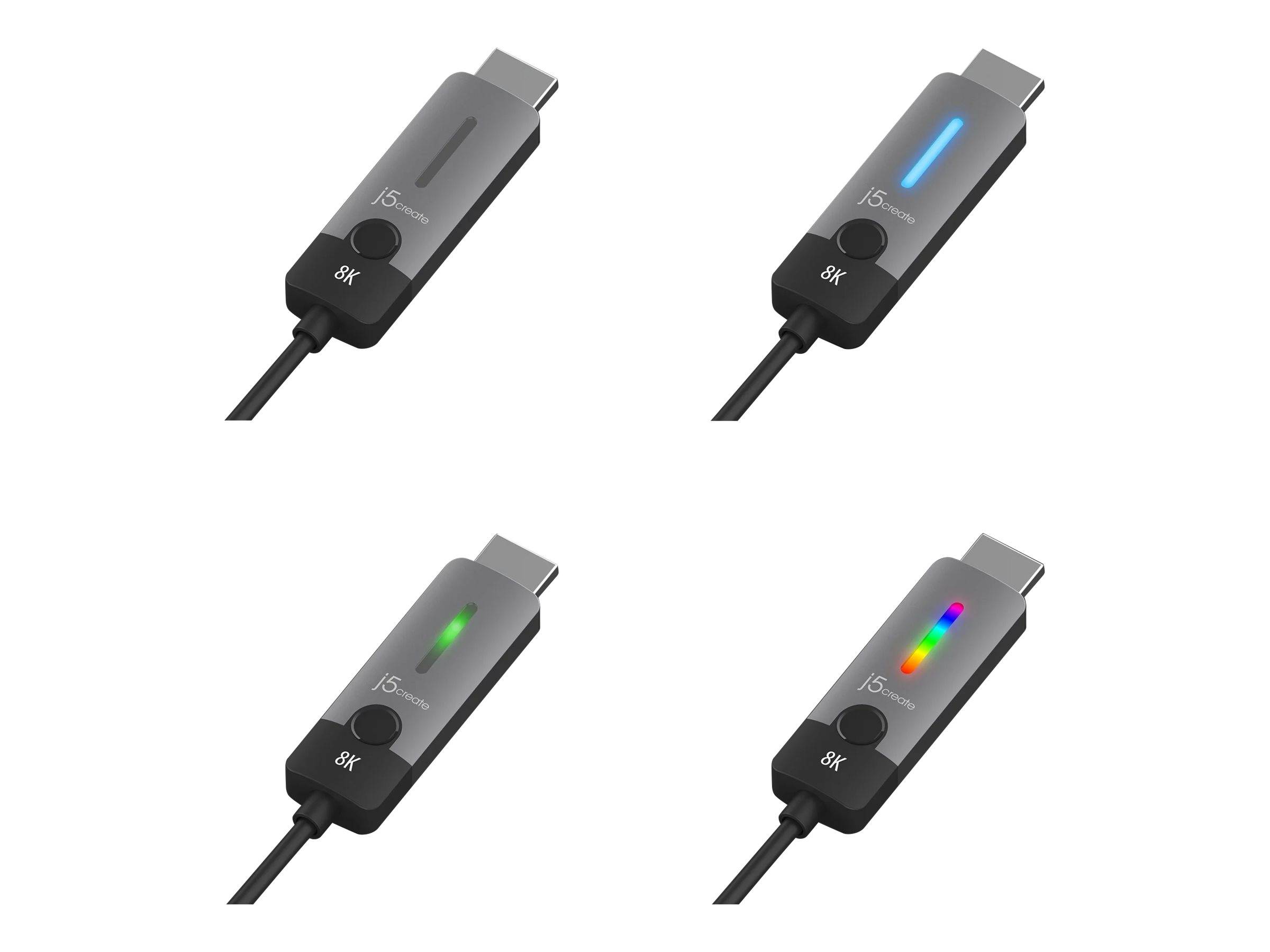 j5create JCC157 - Adapterkabel - 24 pin USB-C männlich zu HDMI männlich - 1.8 m - abgeschirmt - Weltraum grau/schwarz -