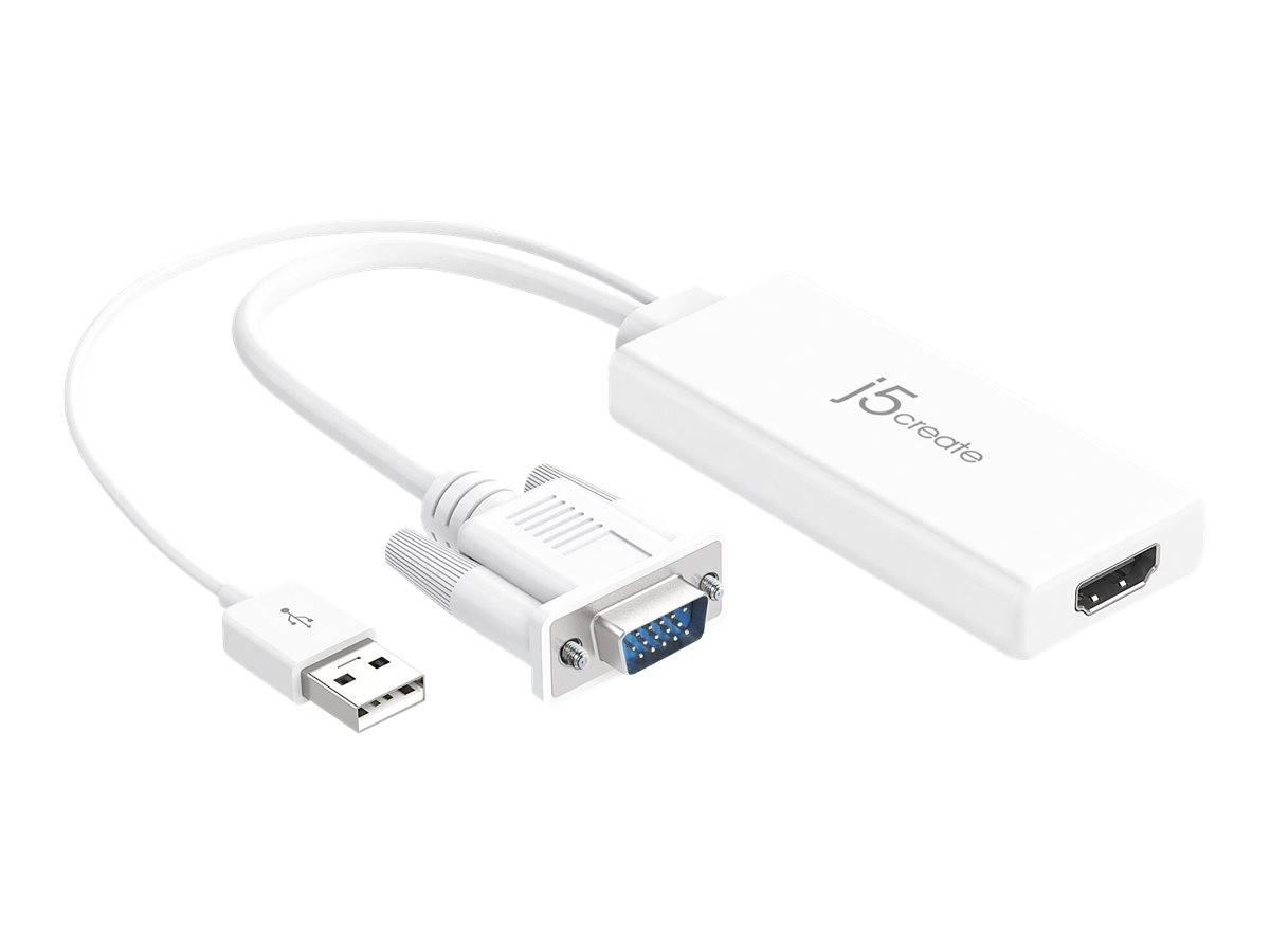 j5create JDA214 - Adapterkabel - HDMI weiblich zu USB, HD-15 (VGA)