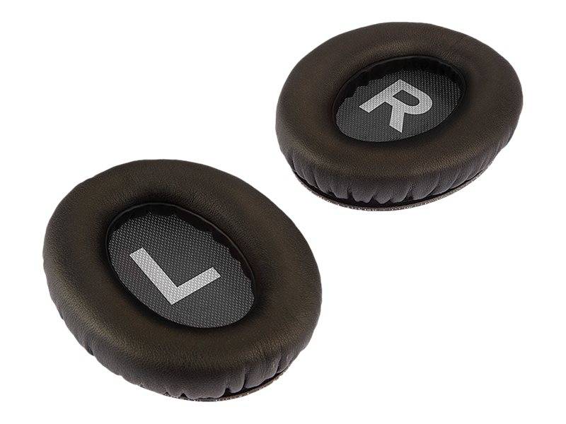 Lindy - Lederohrkissen - Schwarz (Packung mit 2)