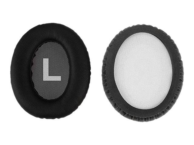 Lindy - Lederohrkissen - Schwarz (Packung mit 2)