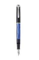 Pelikan Fuellhalter M205 Blau-Marm. F Etui - Silber; Schwarz; Farbig