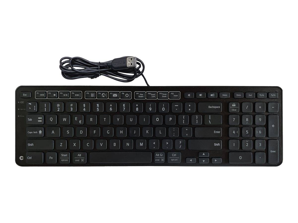 Contour Balance - Tastatur - USB - USA - Schwarz - Tastatur