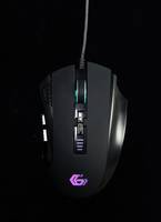 Gembird Gaming-Maus 12-Tasten LED-Beleuchtung schwarz - 1,5 m