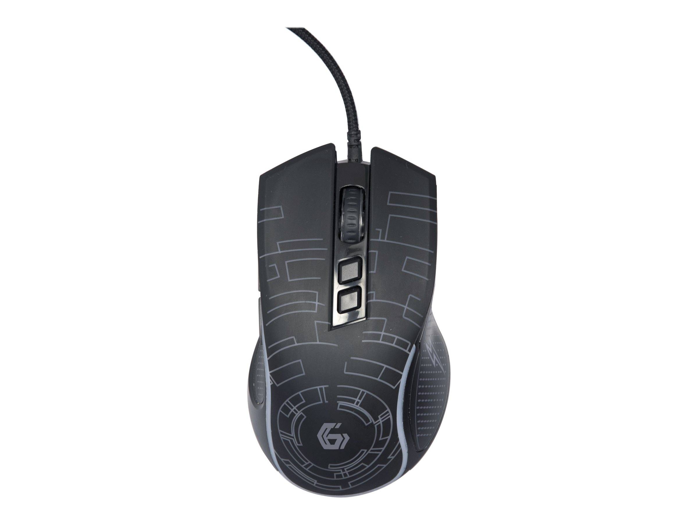 Gembird MUSG-RGB-01 - Maus - ergonomisch - Für Rechtshänder