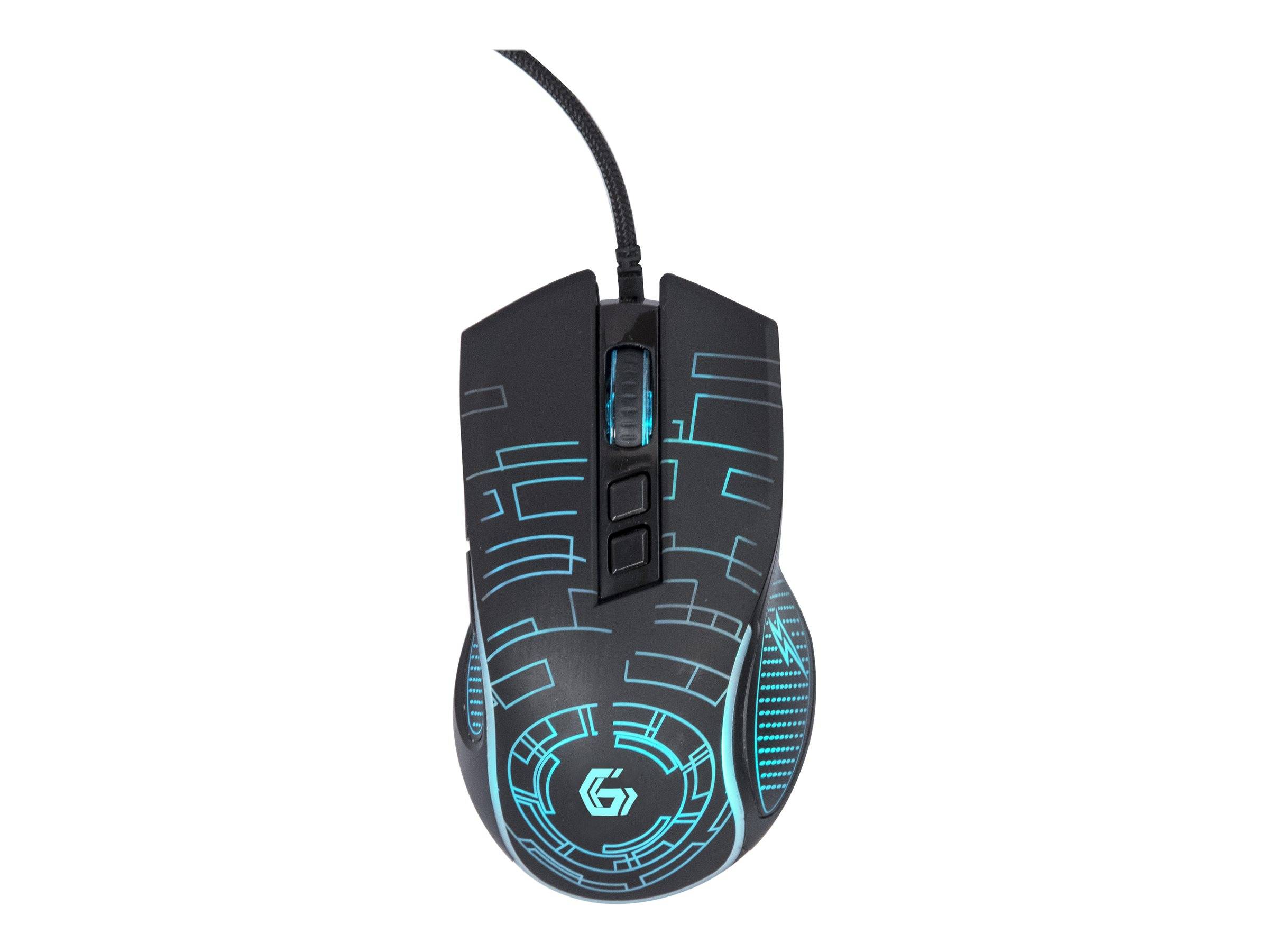 Gembird MUSG-RGB-01 - Maus - ergonomisch - Für Rechtshänder
