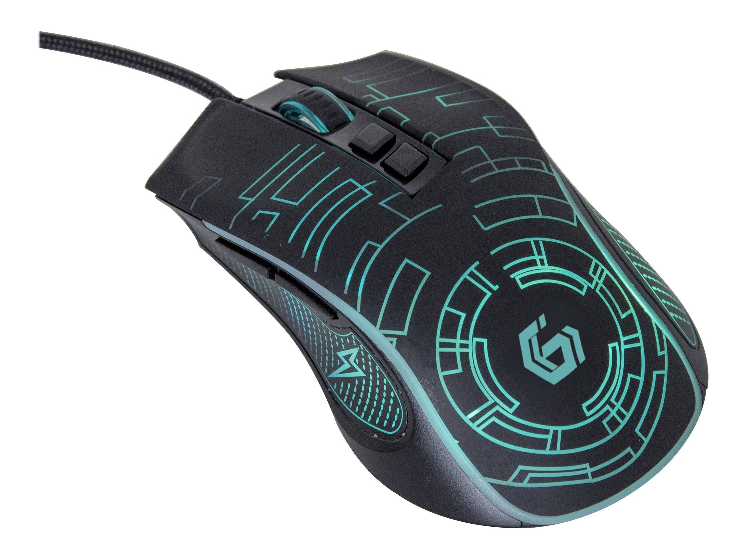 Gembird MUSG-RGB-01 - Maus - ergonomisch - Für Rechtshänder