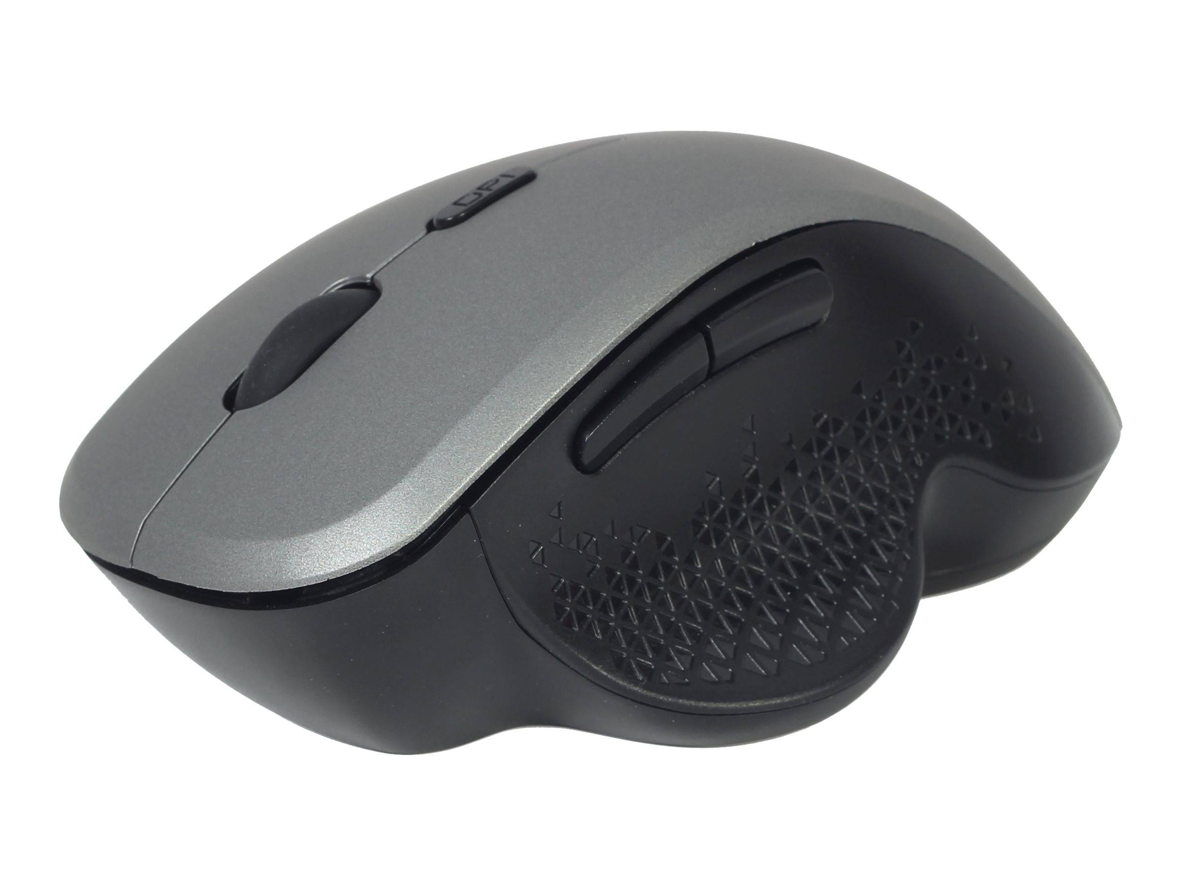 Gembird MUSW-6B-02-BG - Maus - ergonomisch - optisch - 6 Tasten - kabellos - 2.4 GHz - kabelloser Empfänger (USB)