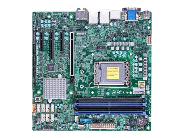 SUPERMICRO X13SAQ - Motherboard - micro ATX - LGA1700 Sockel - Q670E Chipsatz - USB-C 3.2 Gen 2x2, USB 3.1 Gen 1, USB 3.