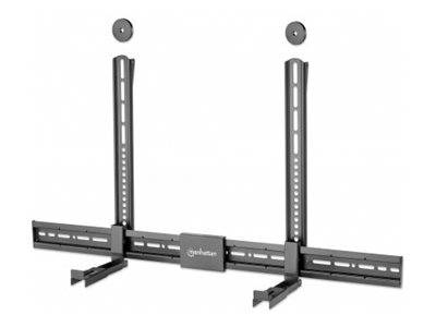 Manhattan Soundbar Mount Universal, Wall Mount or VESA Mount, Compatible with Soundbars up to 15kg, Depth-Adjustable, Mo