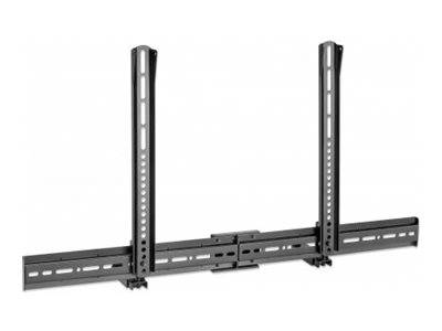 Manhattan Soundbar Mount Universal, Wall Mount or VESA Mount, Compatible with Soundbars up to 15kg, Depth-Adjustable, Mo