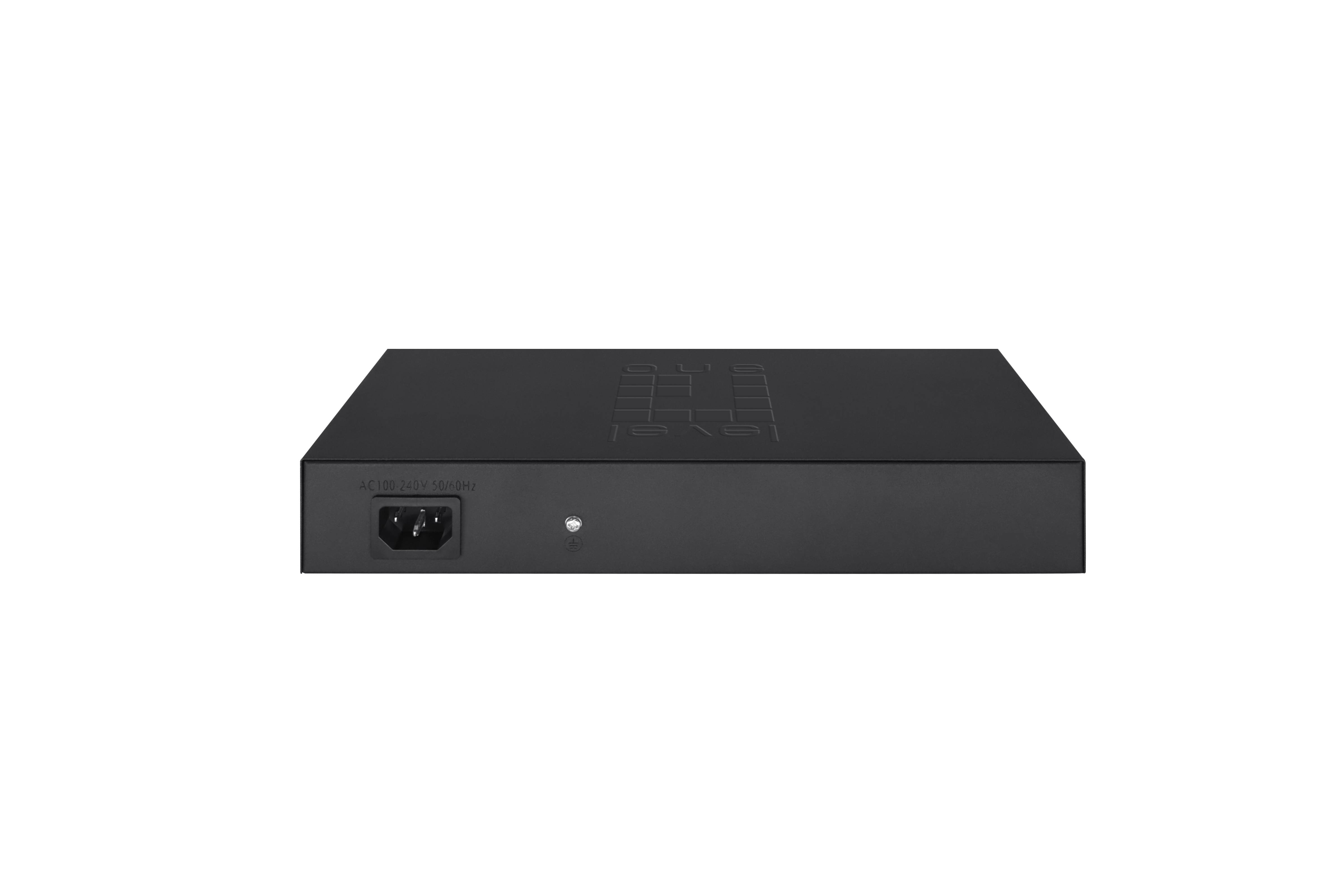 LevelOne Hilbert 10-Port Gigabit PoE Smart Lite Switch - 8 PoE Ausgänge - 2 x Gigabit SFP - 802.3at/af PoE - 130W PoE-Leistungsbudget - Managed - L2