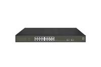 Vorderansicht eines Netzwerk-Switches mit mehreren Ethernet-Ports auf der Frontplatte.