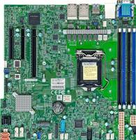 Motherboard mit CPU-Sockel, RAM-Steckplätzen, Erweiterungssteckplätzen und hinteren E/A-Anschlüssen, von oben gezeigt.