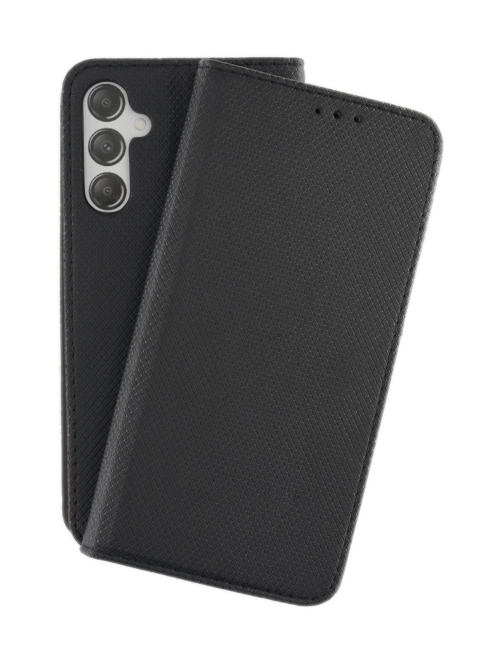 JAMCOVER Bookcase Texture für Samsung Galaxy A35 5G - Handytasche mit Kartenfach und Standfunktion