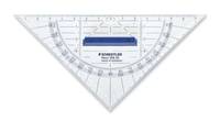 STAEDTLER Geodreieck 16cm P.styrol m.Griff tr - Zeichendreieck