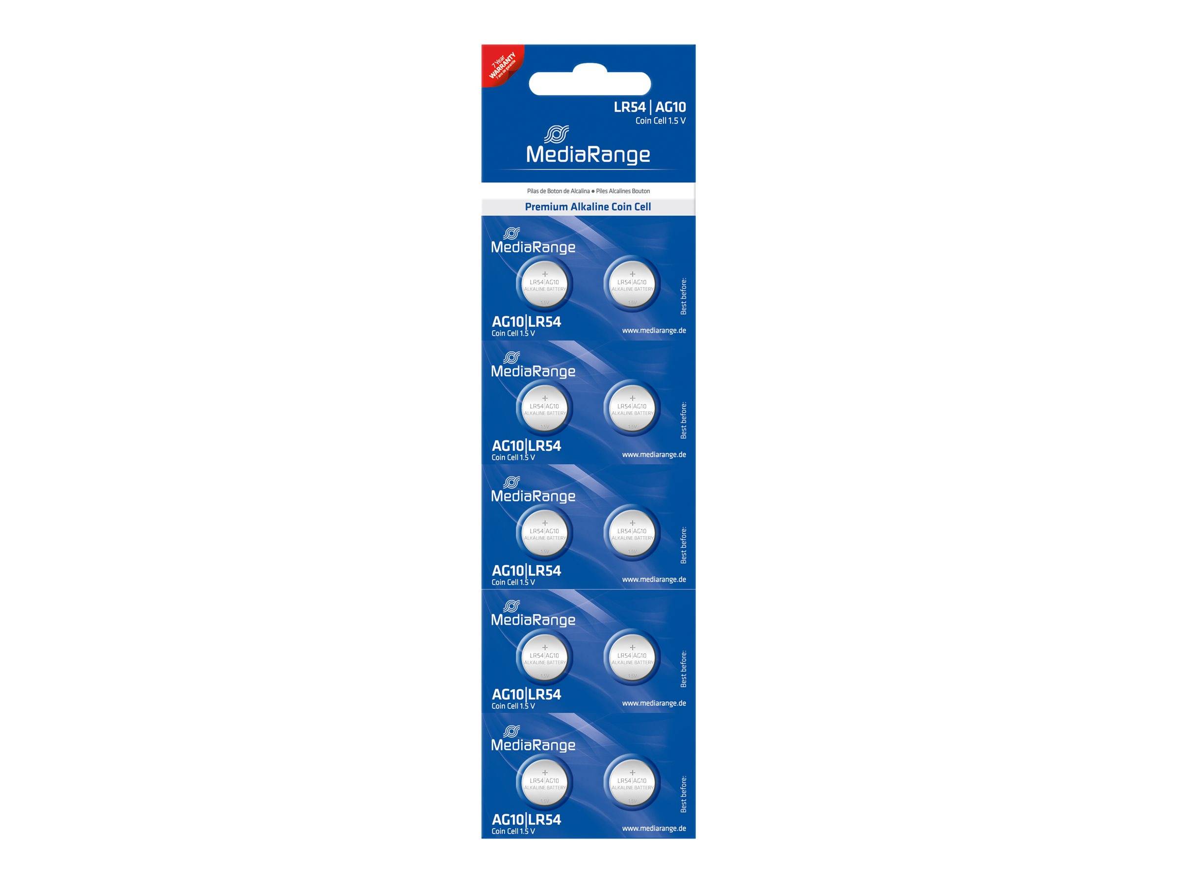 MEDIARANGE Premium - Batterie 10 x LR54 - Alkalisch