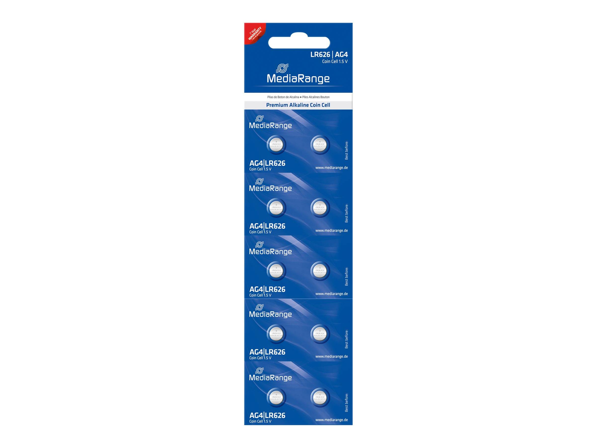 MEDIARANGE Premium - Batterie 10 x LR626 - Alkalisch