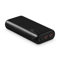 MediaRange MR756, 20000 mAh, Lithium-Ion (Li-Ion), Quick Charge 3.0, 3,7 V, 18 W, Schwarz