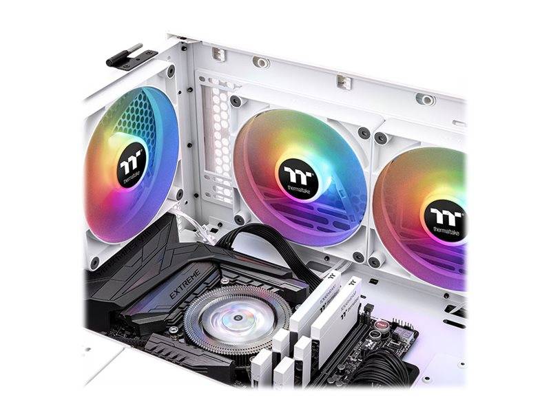 Thermaltake CT120 ARGB Sync - Gehäuselüfter - 120 mm - weiß (Packung mit 2)