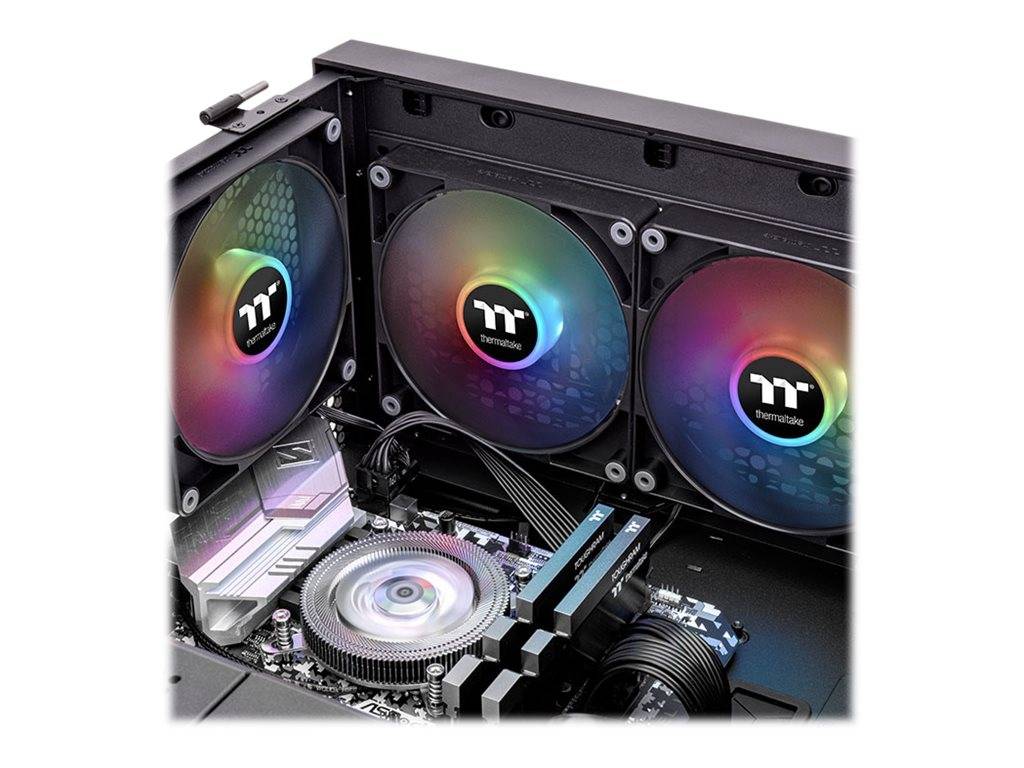 Thermaltake CT140 ARGB Sync - Gehäuselüfter - 140 mm - Schwarz (Packung mit 2)