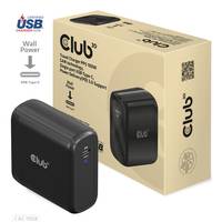CLUB 3D - CLUB3D Reiseladegerät 100 Watt GAN-Technologie, USB-IF TID-zertifiziert, Einzelanschluss USB Typ-C, Power Deli
