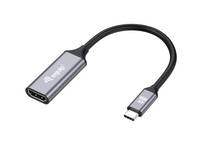 equip - Adapterkabel - 24 pin USB-C männlich zu HDMI weiblich - 15 cm - Grau - unterstützt 4K 60 Hz (3840 x 2160)