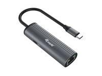 Equip USB-C-auf-RJ45-Gigabit-Netzwerk + PD-Adapter - USB Typ-C - 100 W - 10,100,