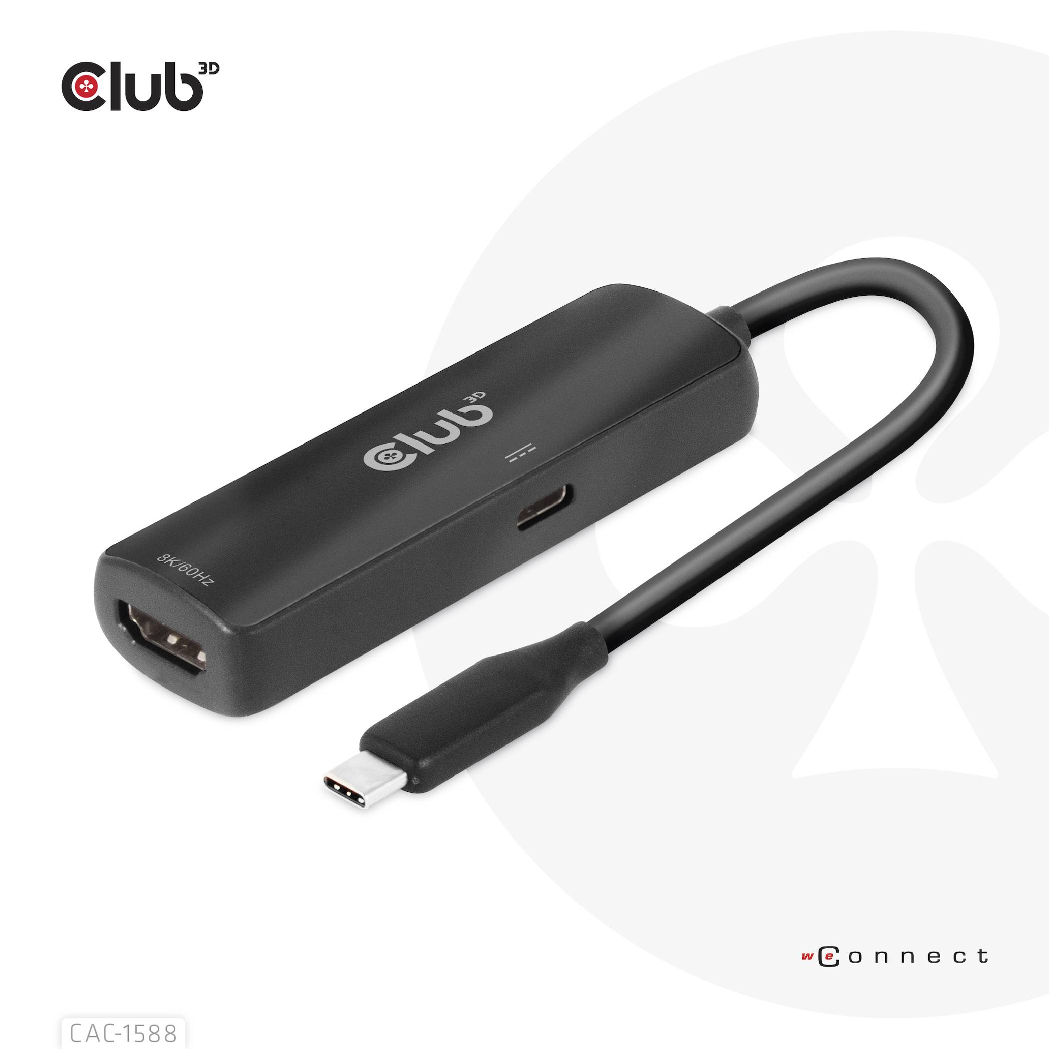 Club 3D CAC-1588 - Videoadapter - 24 pin USB-C männlich zu HDMI weiblich