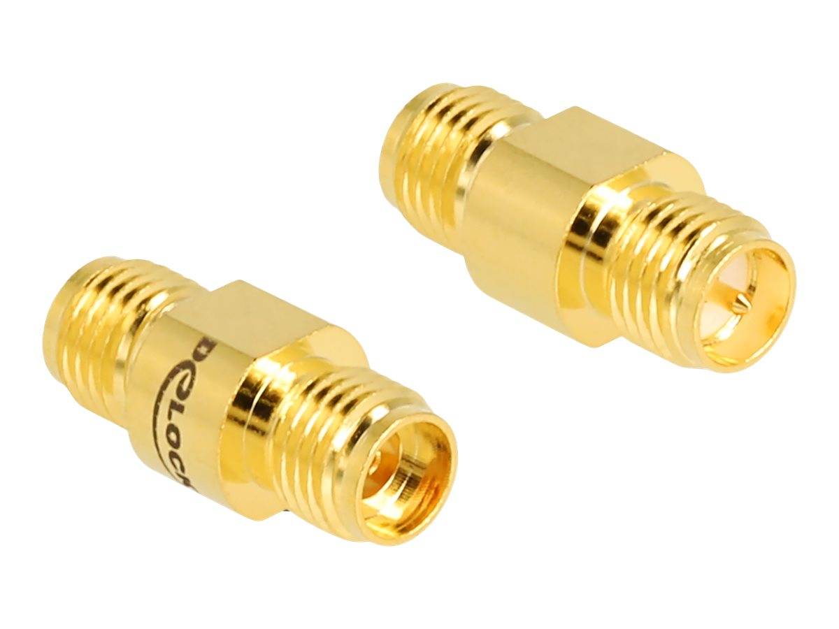Delock Netzwerkkoppler - RP-SMA (R) zu SMA (R) - vergoldet