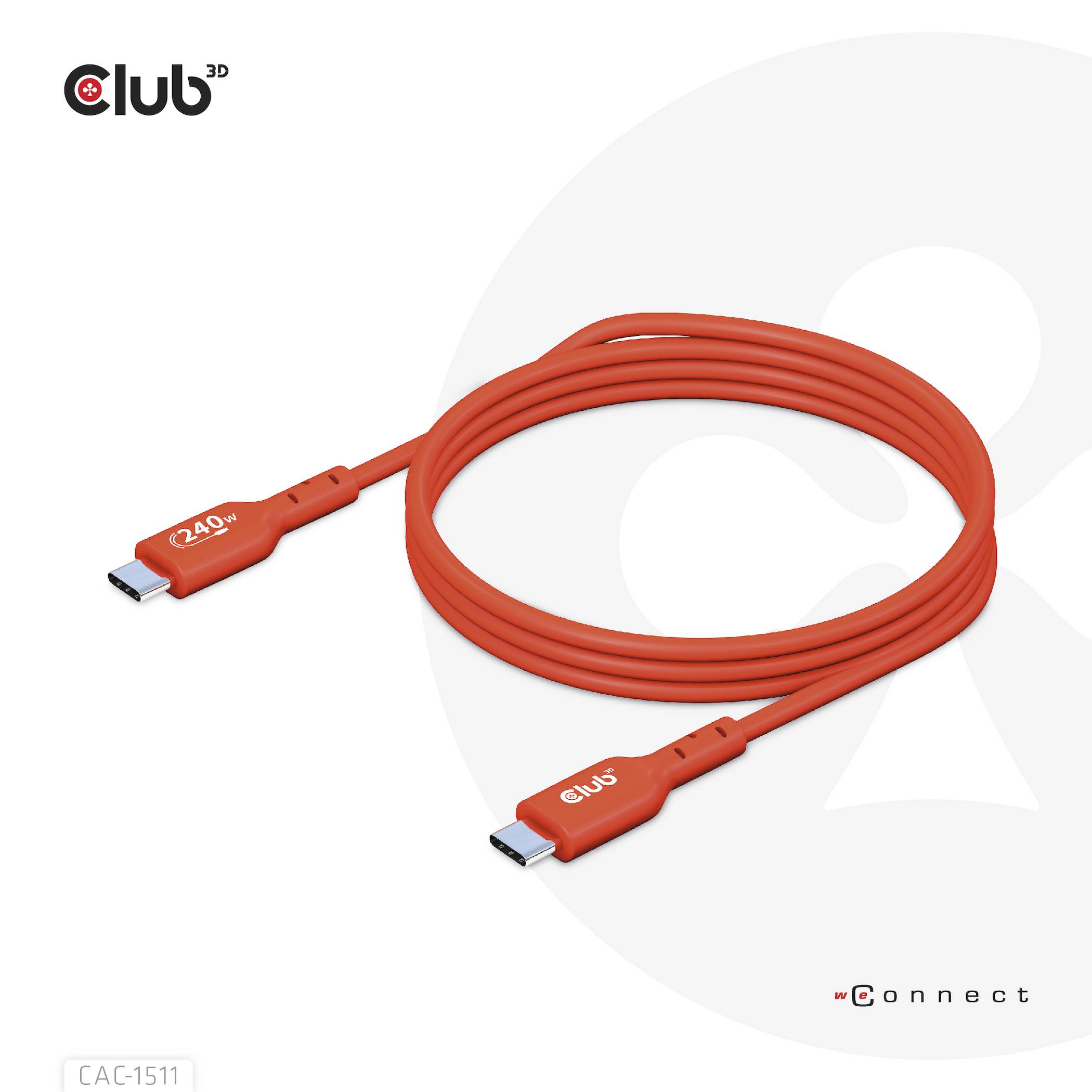Club 3D USB-Kabel - 24 pin USB-C (M) zu 24 pin USB-C (M)