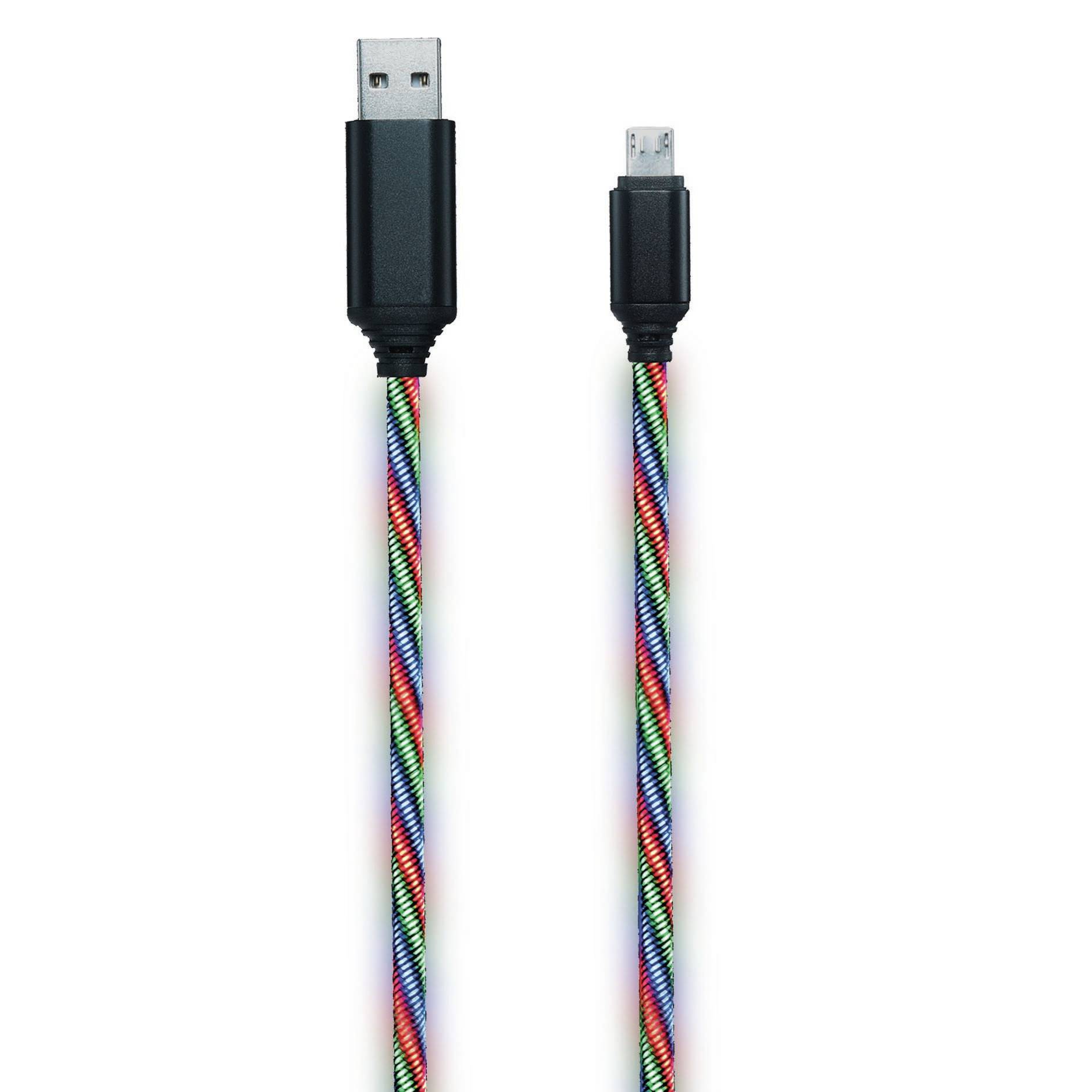 2GO 797145 - 1 m - USB B - Micro-USB B - Mehrfarbig - Datenkabel "Tricolor" - mi