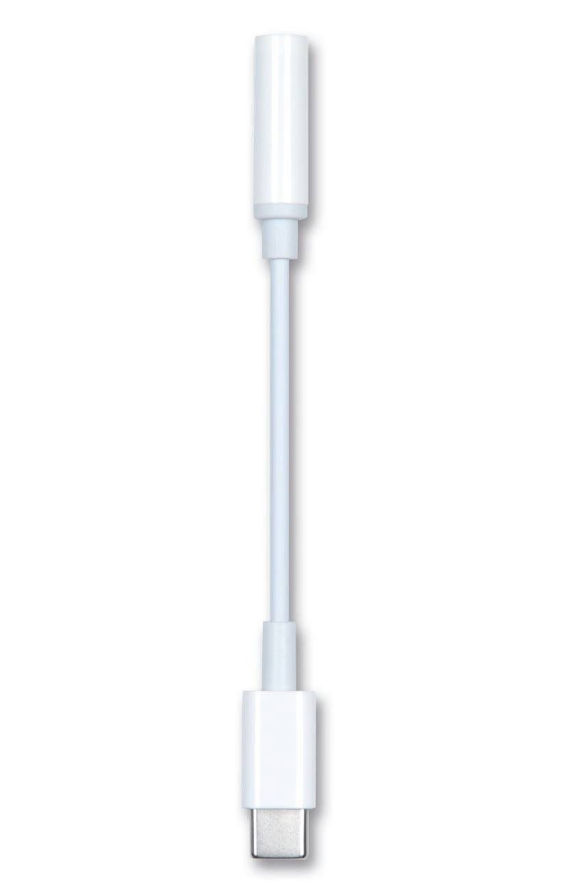 2GO 797008 - 3.5mm - Männlich - USB Typ-C - Männlich - 0,1 m - Weiß - Audio Adap